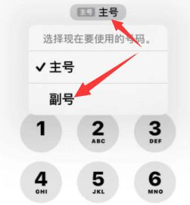 依兰苹果14维修店分享iPhone 14 Pro Max使用副卡打电话的方法 